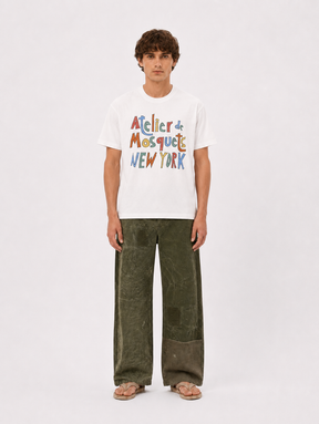 WHITE T-SHIRT "ATELIER NEW YORK"