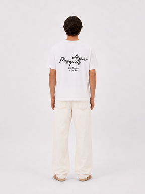 WHITE T-SHIRT "MOSQUETS ATELIER" - Mosquets