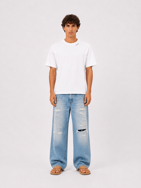 WHITE EVERYDAY T-SHIRT "MOSQUETS" - Mosquets