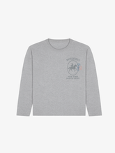 LONGSLEEVE SHIRT GREY MEL. "POST STAMP"