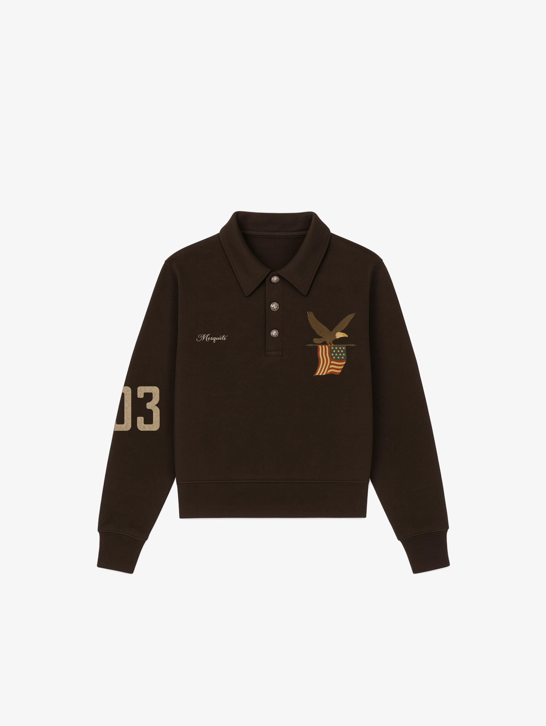 BROWN POLO SWEATER  