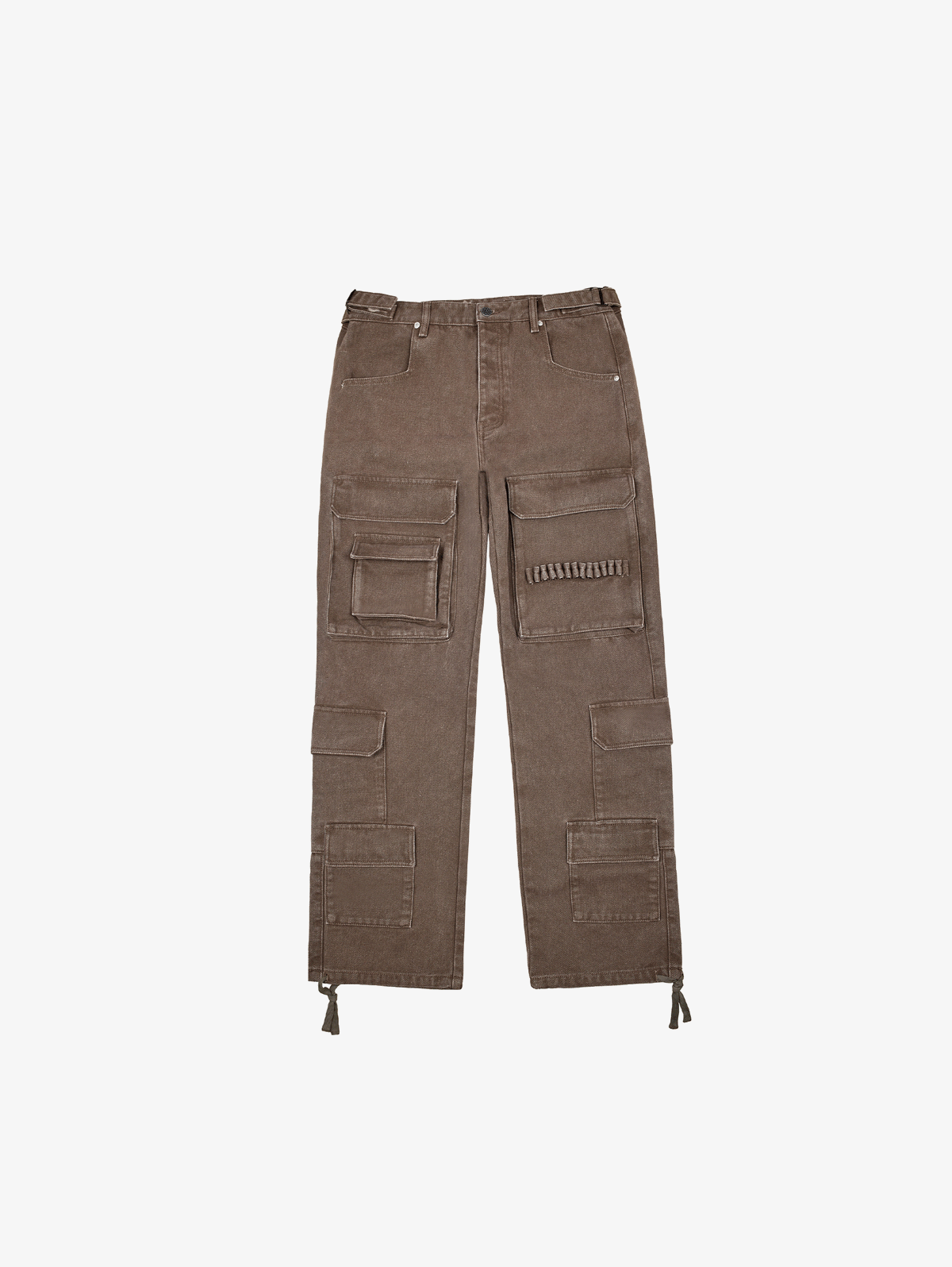 BROWN CARGO WORKER PANTS