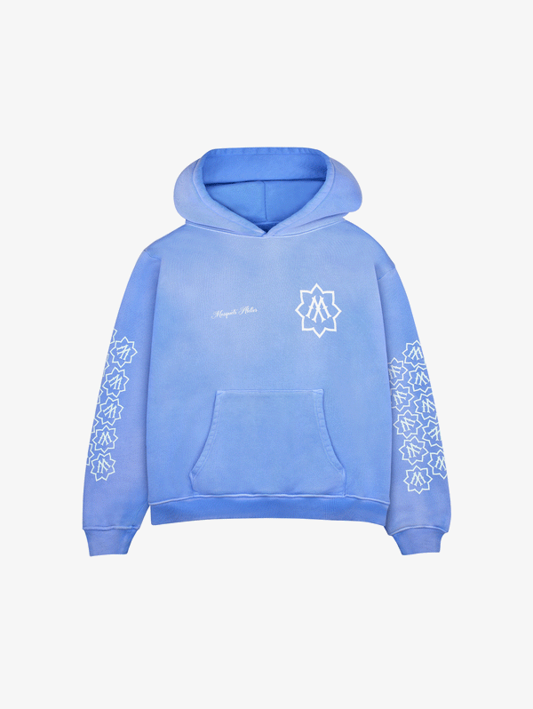 LIGHT BLUE SUNFADED HOODED "MOSQUETS ATELIER"