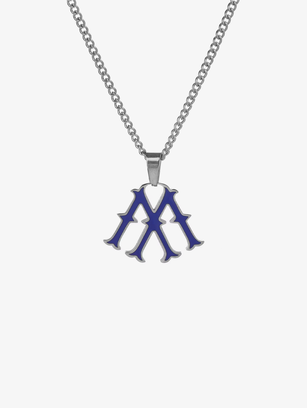 ANTIQUE SILVER NECKLACE "M"