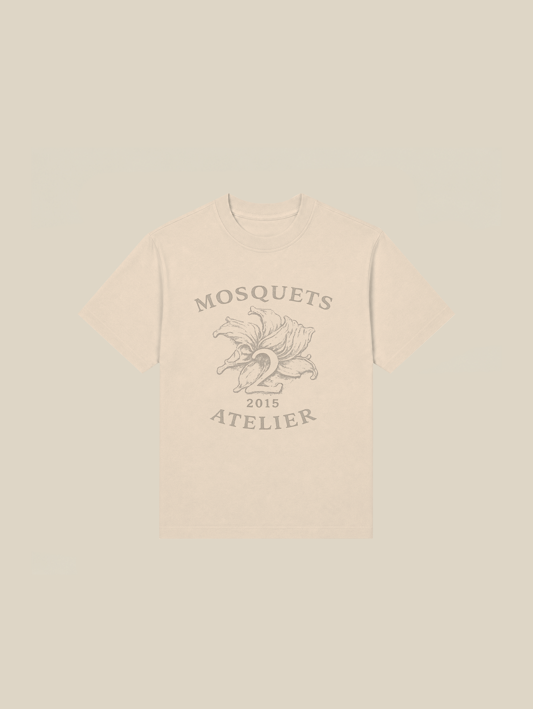 BEIGE T-SHIRT "ATELIER 02"