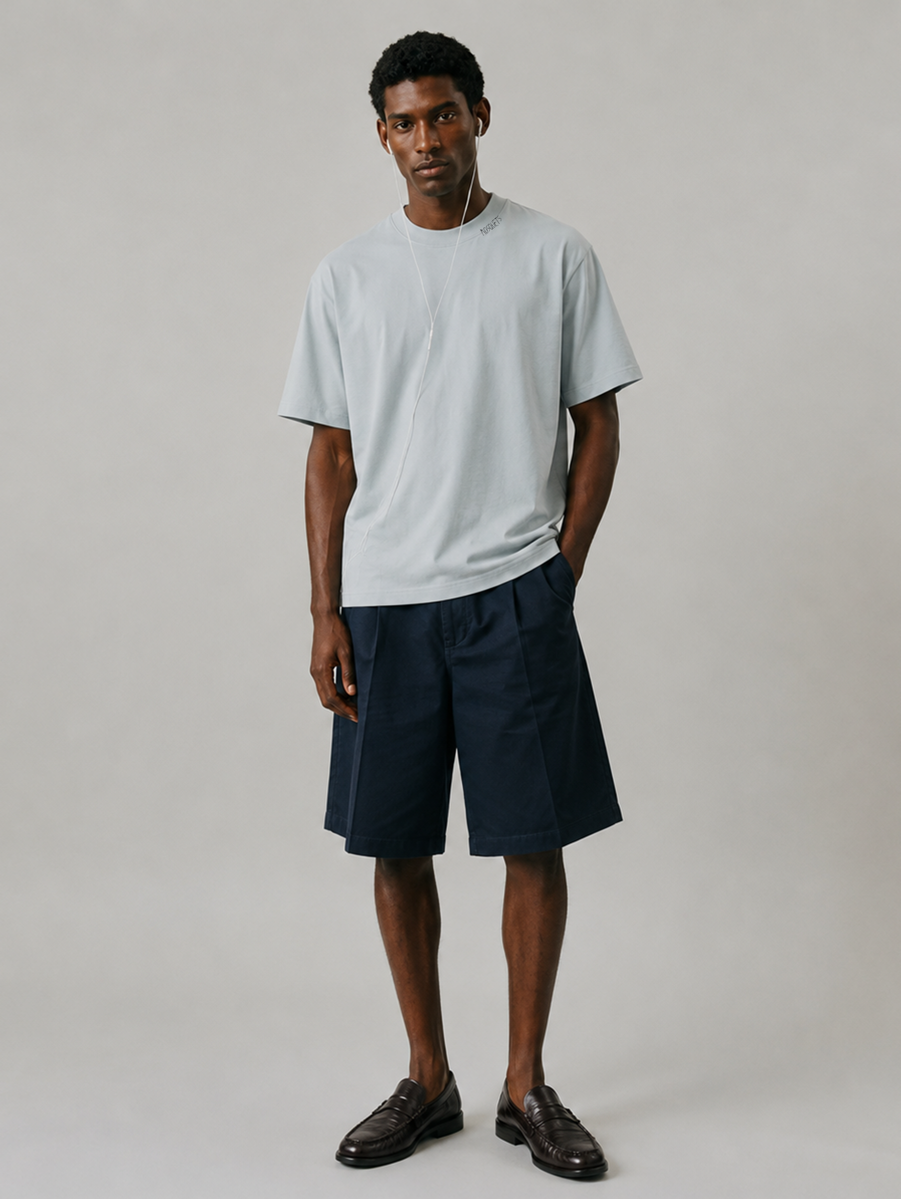 LIGHT BLUE EVERYDAY T-SHIRT "MOSQUETS" - Mosquets