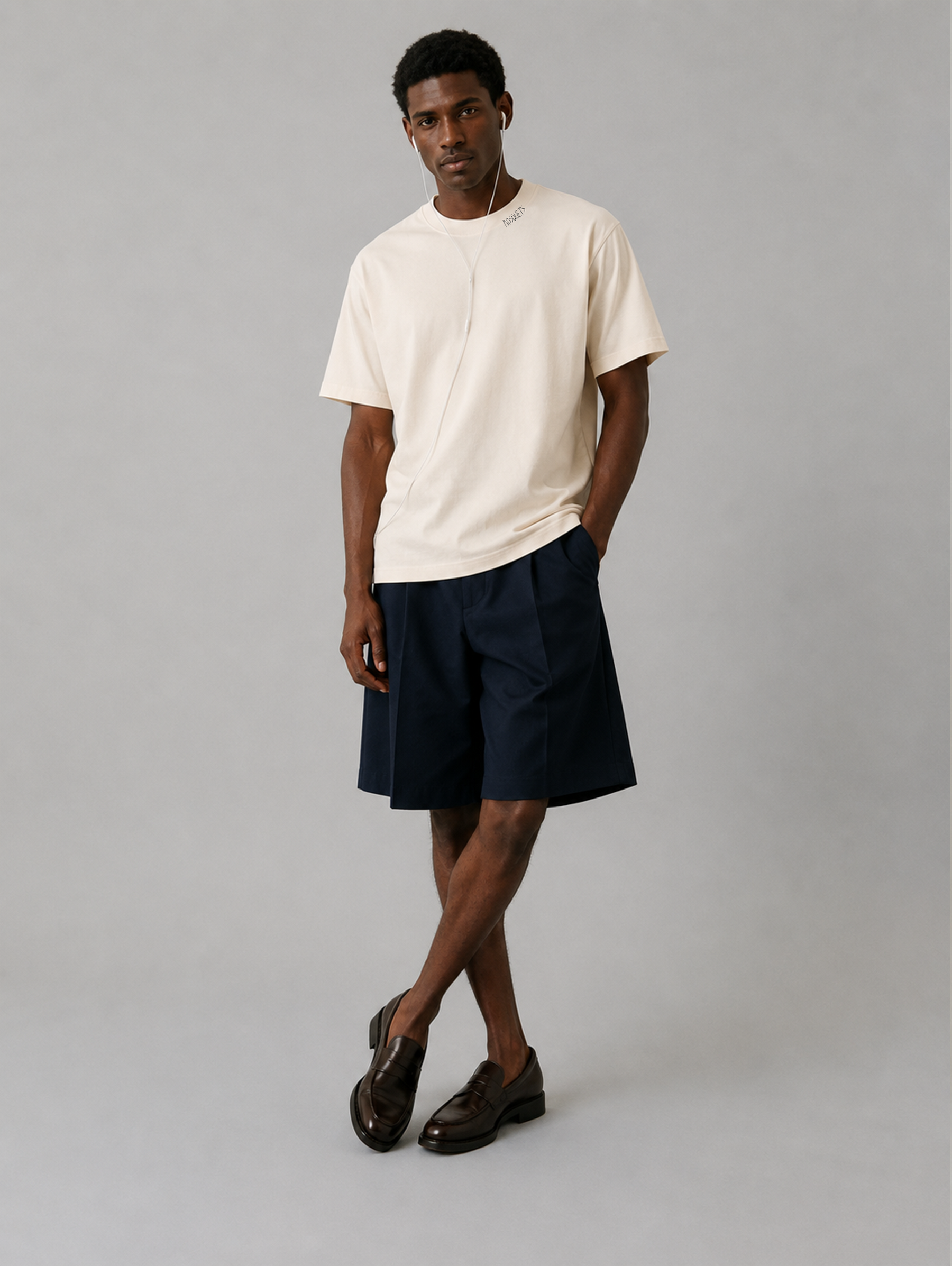 CREAM WHITE EVERYDAY T-SHIRT "MOSQUETS" - Mosquets