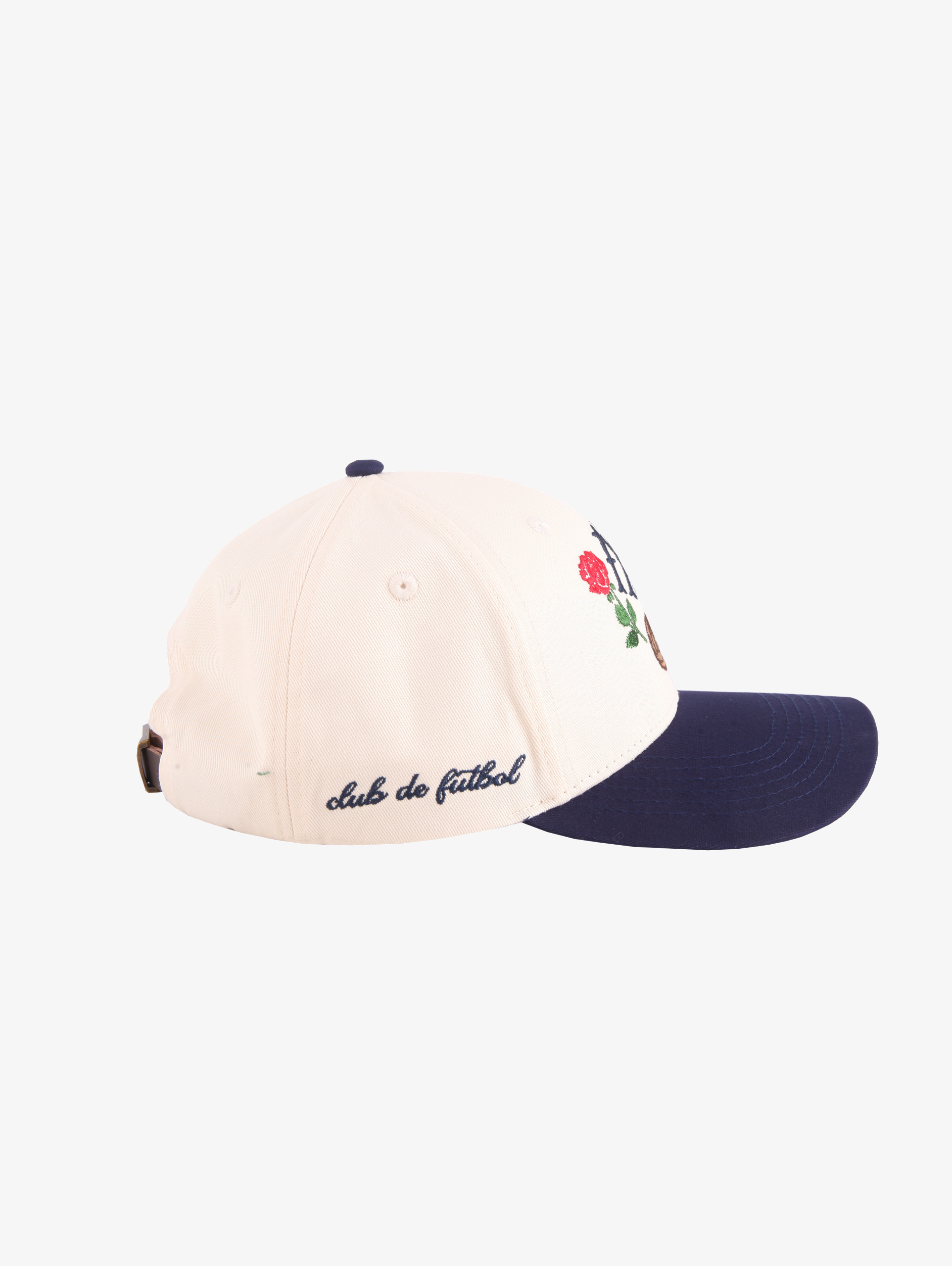 CREAM CONTRAST BLUE BASEBALL CAP 