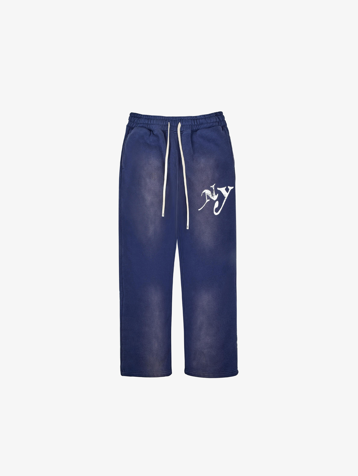 BLUE SUNFADED SWEATPANTS "NY"