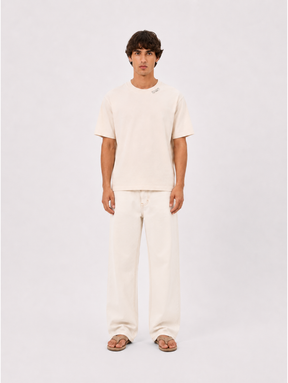 CREAM WHITE EVERYDAY T-SHIRT "MOSQUETS" - Mosquets