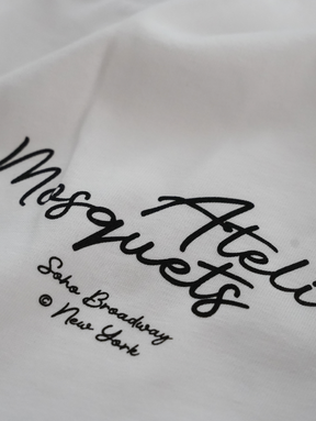 WHITE T-SHIRT "MOSQUETS ATELIER"