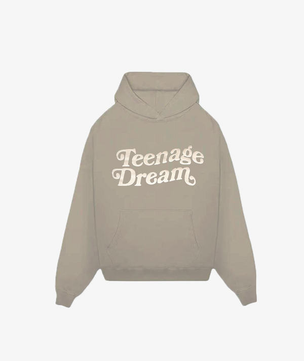 TAUPE HOODED "TEENAGE DREAM" - Mosquets
