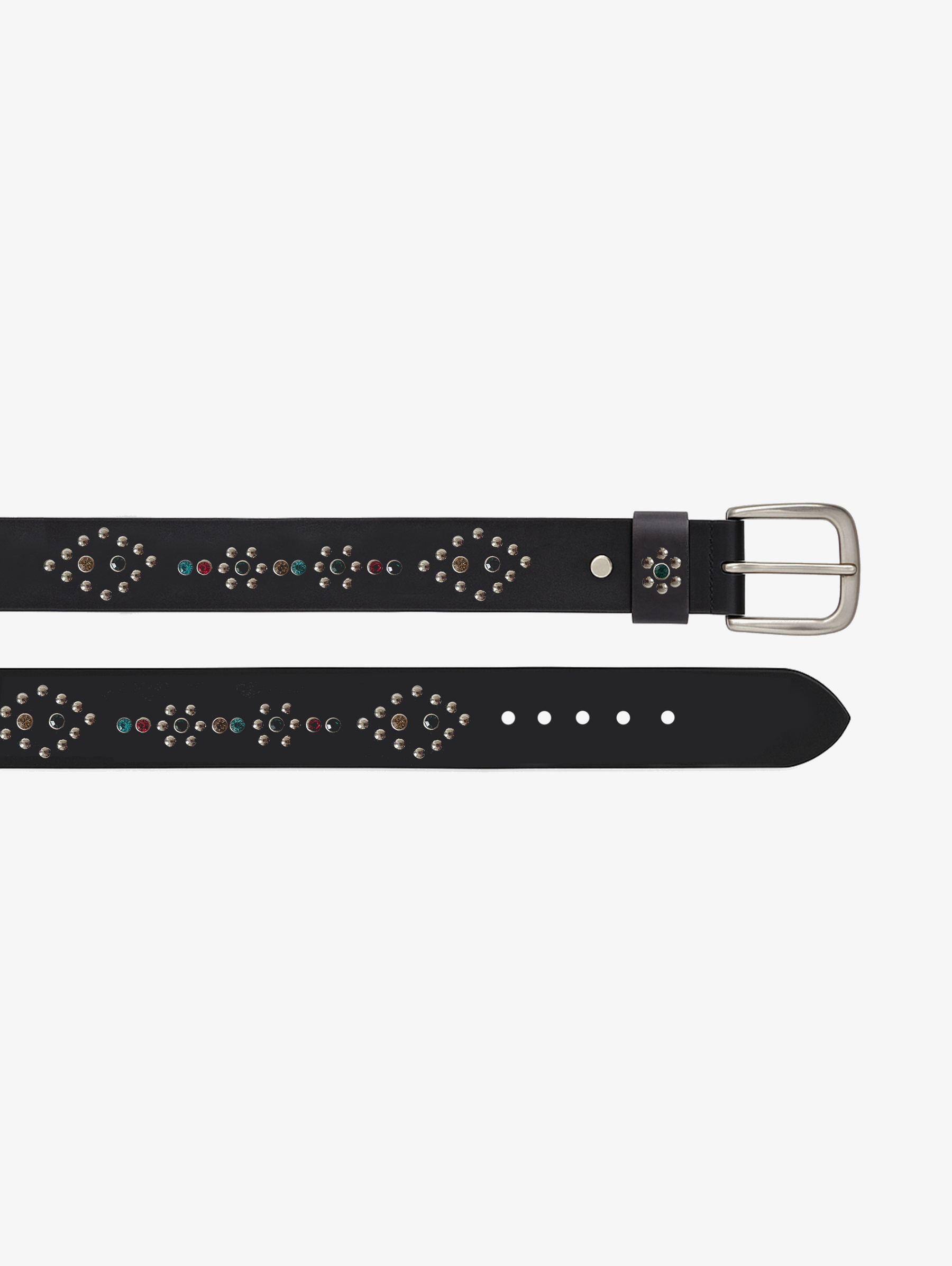 BLACK RHINESTONES BELT "ORNAMENT"