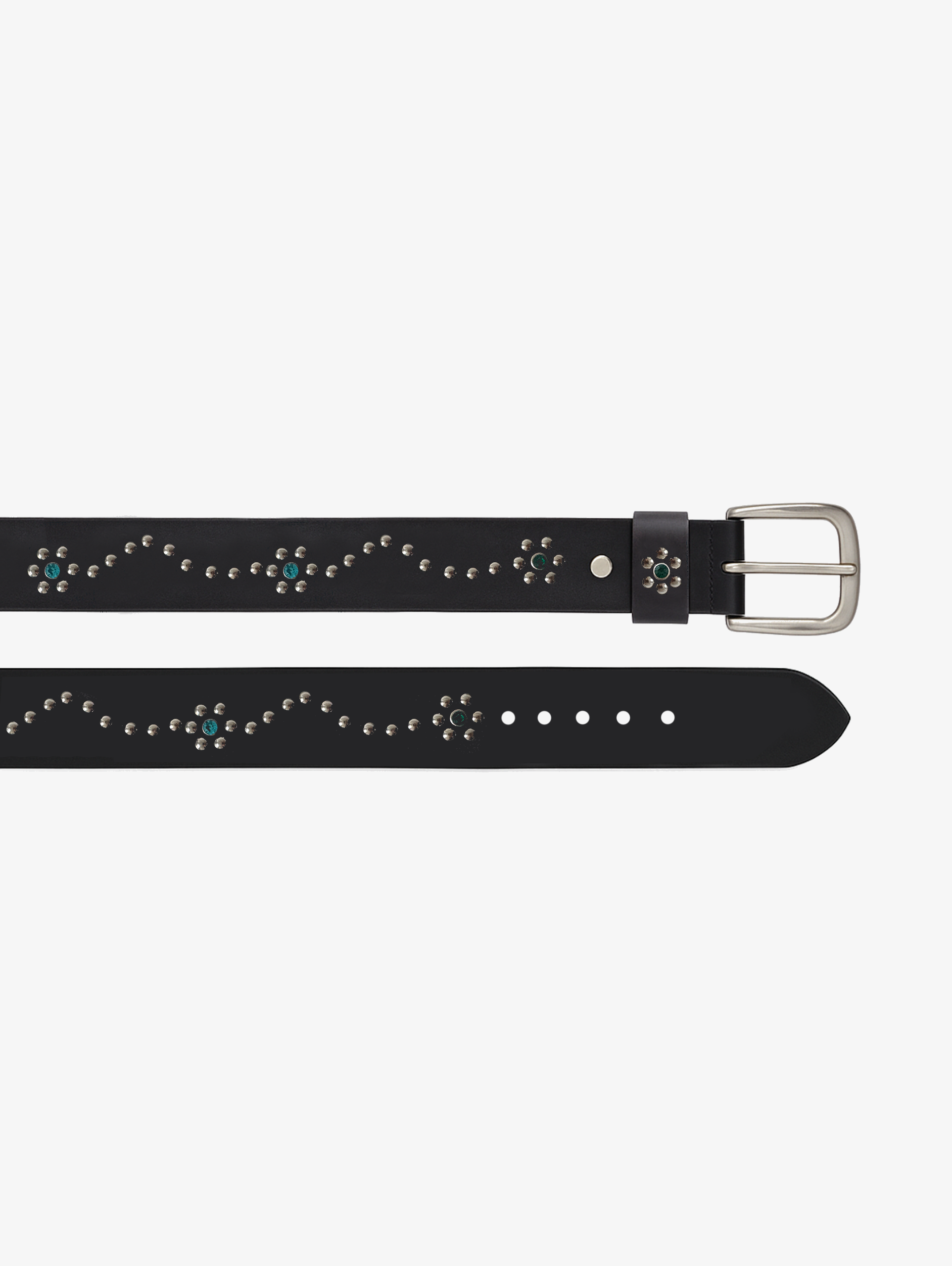 BLACK RHINESTONES BELT 