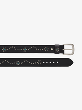 BLACK RHINESTONES BELT "WAVES"