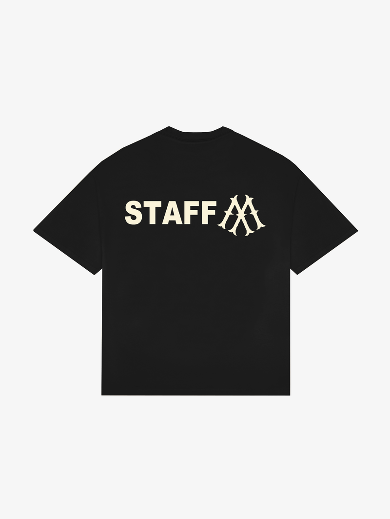 BLACK T-SHIRT "STAFF"