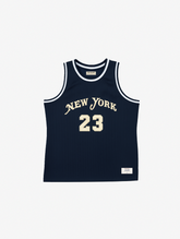 DARK BLUE BASKETBALL JERSEY "NY 23"