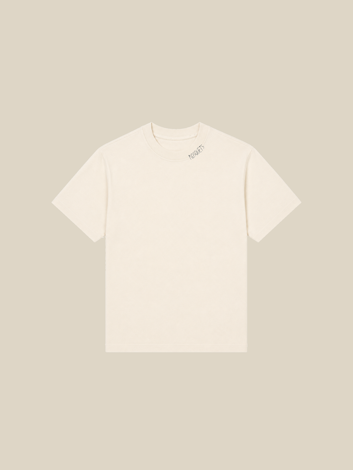 CREAM WHITE EVERYDAY T-SHIRT "MOSQUETS" - Mosquets