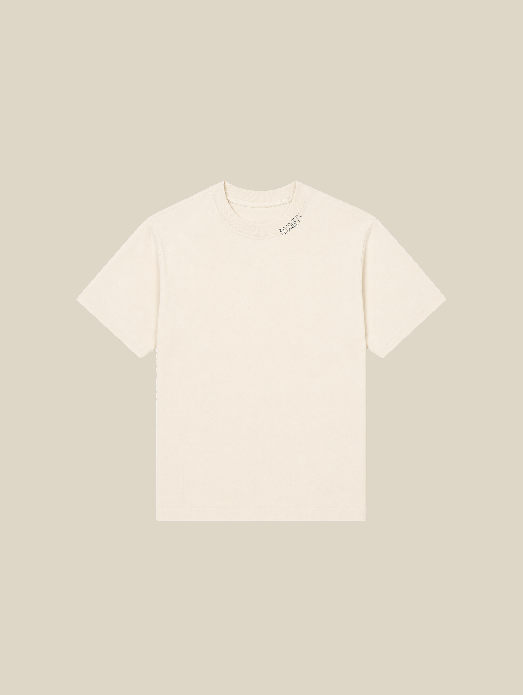 CREAM WHITE EVERYDAY T-SHIRT "MOSQUETS" - Mosquets