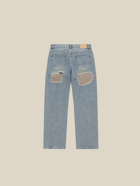 BLUE DENIM "PATCH & CHECK" - Mosquets