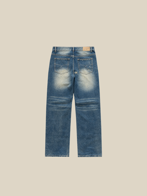 DARK BLUE DENIM "RIPPED" - Mosquets