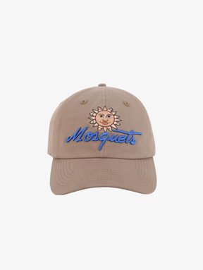 KHAKI WASHED COTTON CAP "SUN"