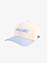 CREAM CONTRAST LIGHT BLUE BASEBALL CAP "MOSQUETS"