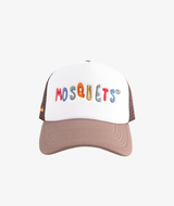 LIGHT BROWN MESH CAP "MOSQUETS MULTICOLOR" - Mosquets