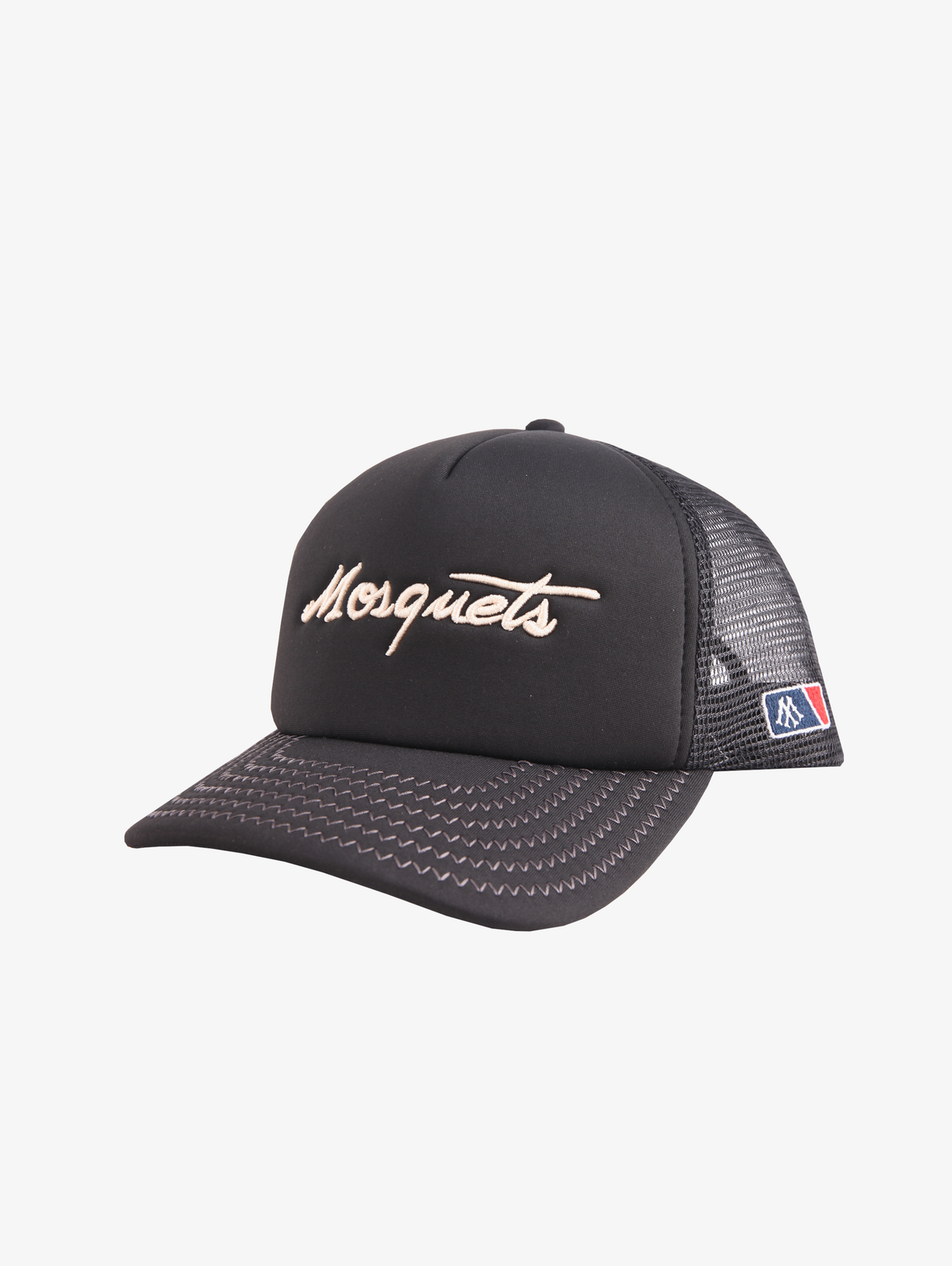 BLACK MESH CAP "MOSQUETS"