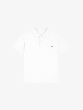 EVERYDAYS WHITE POLO SHRT "M"