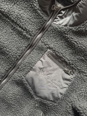 GREY FLEECE JACKET "MOSQUETS"