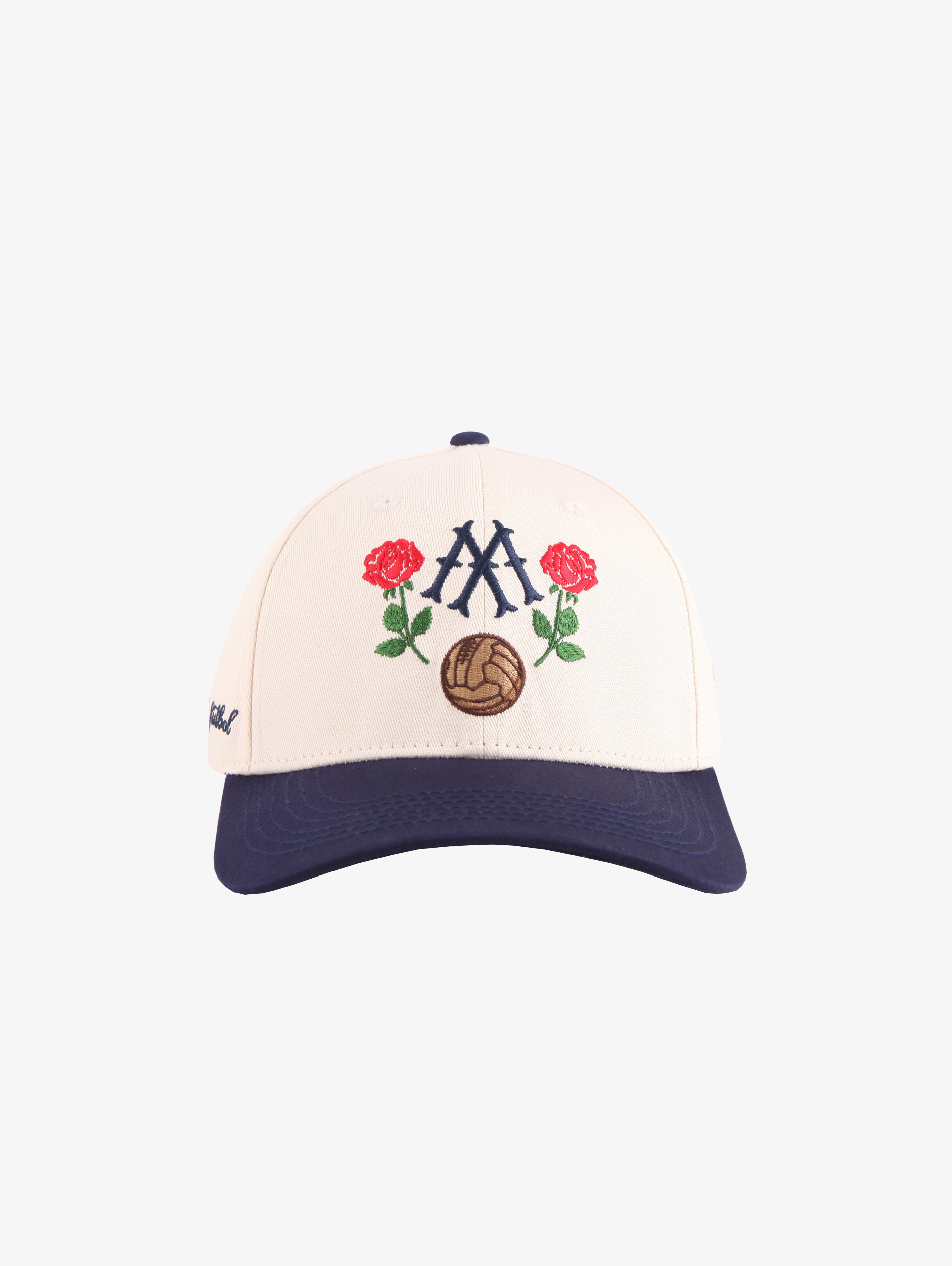 CREAM CONTRAST BLUE BASEBALL CAP 