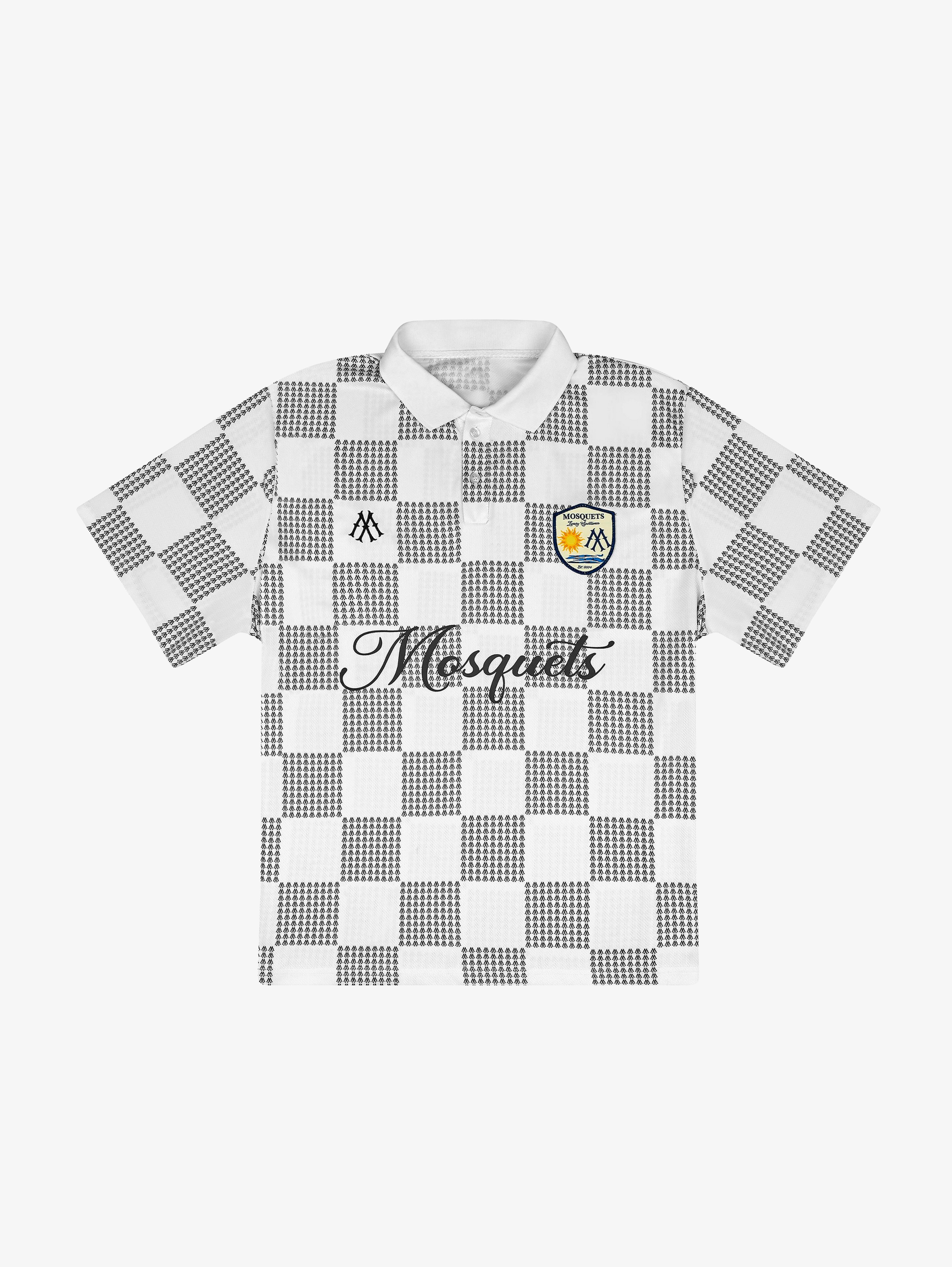 Black and white soccer jersey sales