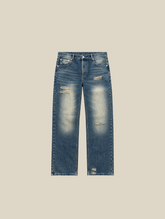 DARK BLUE DENIM "RIPPED" - Mosquets