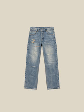 BLUE DENIM "CRINCLE" - Mosquets