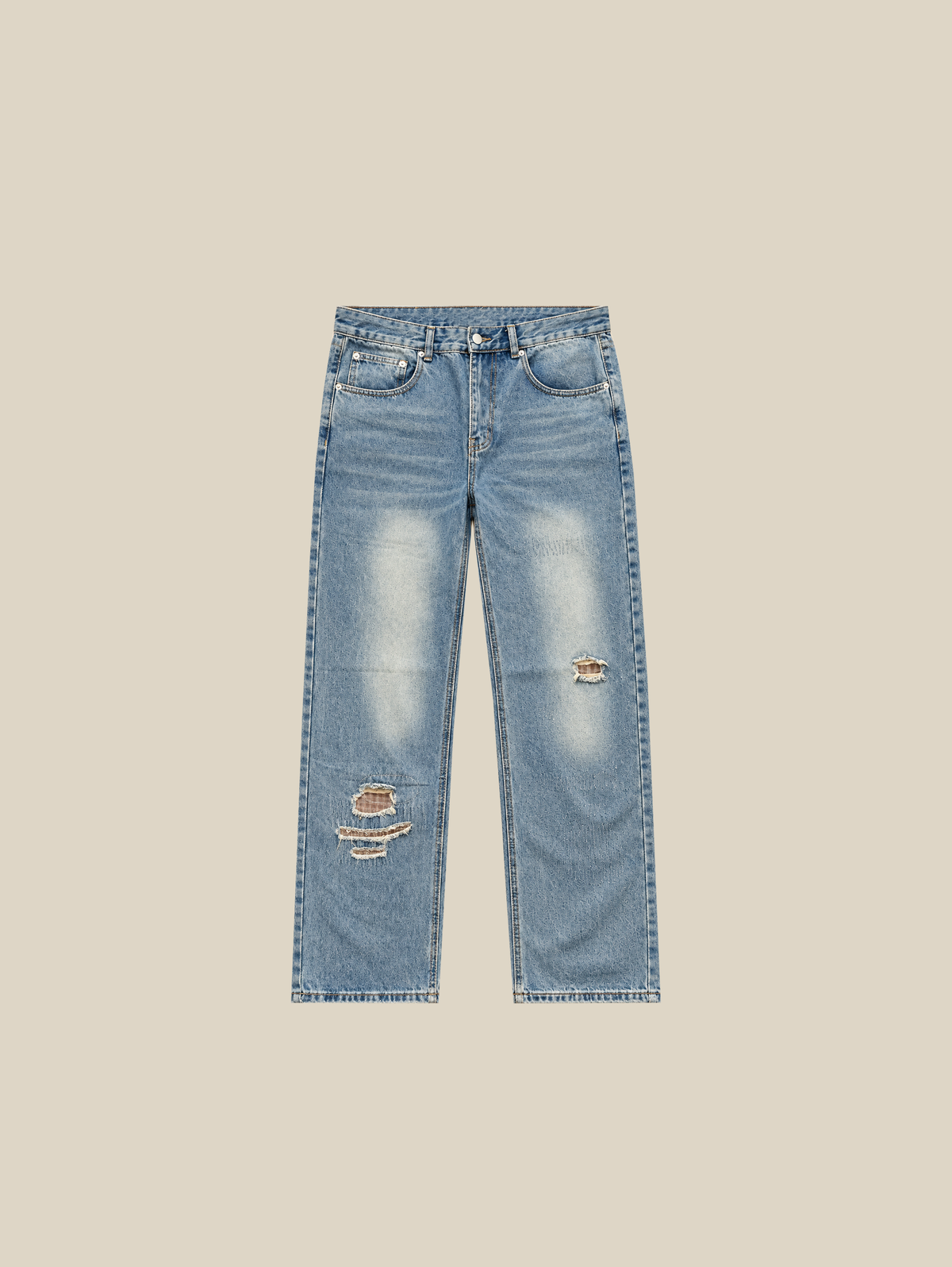 DARK BLUE DENIM "DESTROYS" - Mosquets