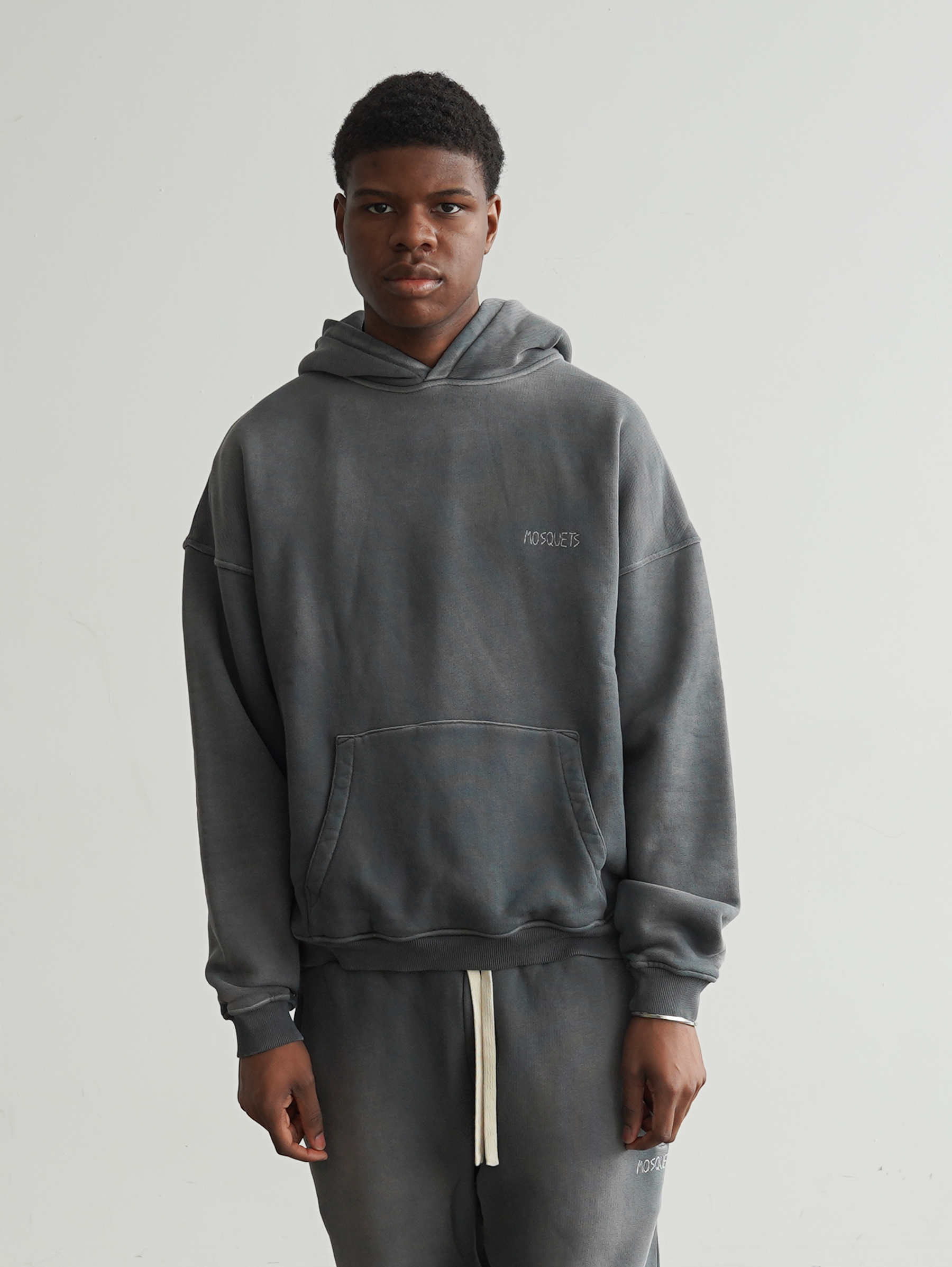 STONE GREY SUNFADED HOODED "EVERYDAYS"