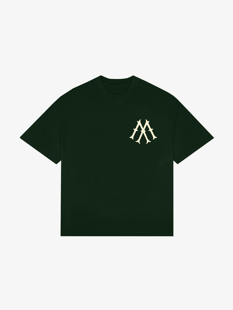 DARK GREEN T-SHIRT "STAFF"