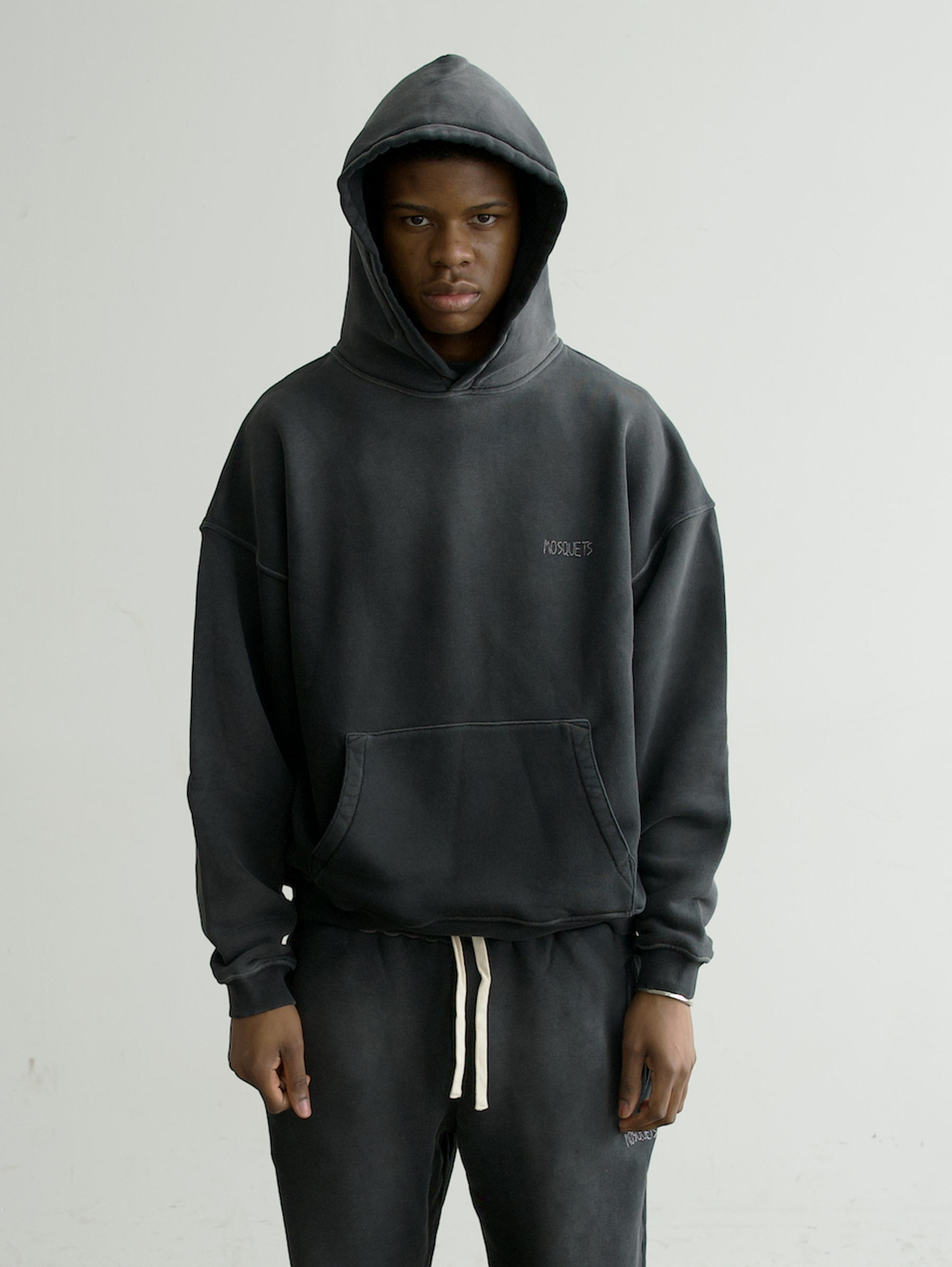 BLACK SUNFADED HOODED "EVERYDAYS"