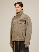 MILITARY JACKET OLIVE "MOSQUETS"