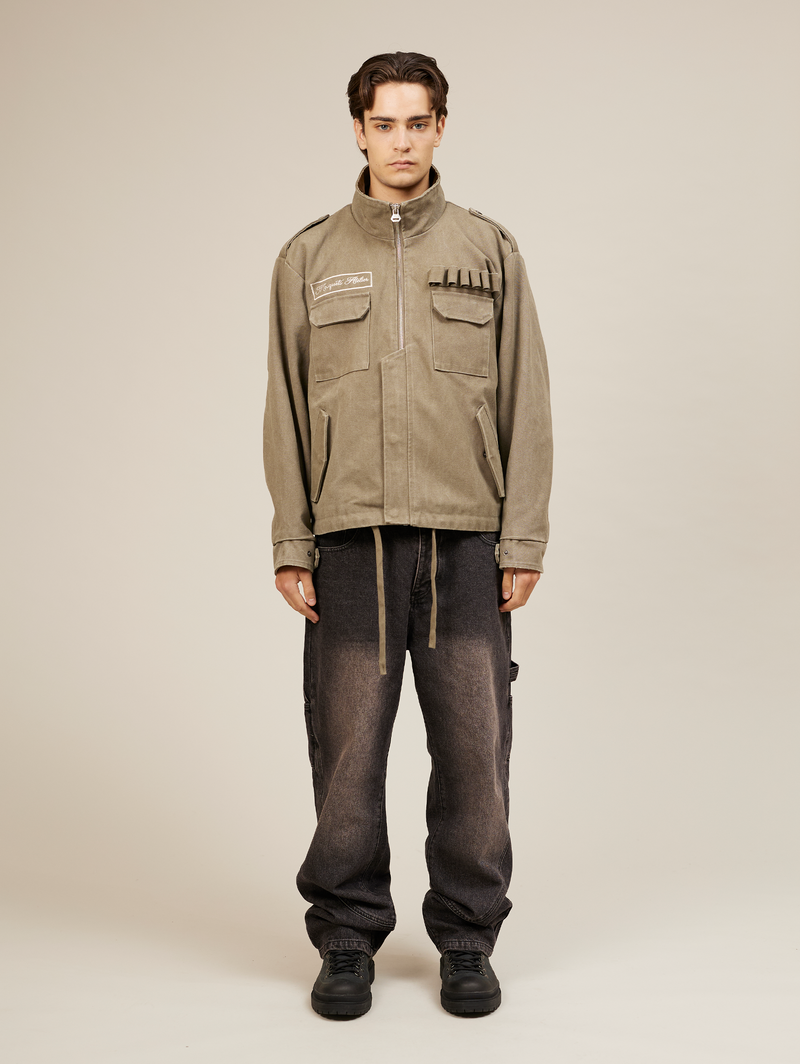 MILITARY JACKET OLIVE "MOSQUETS"