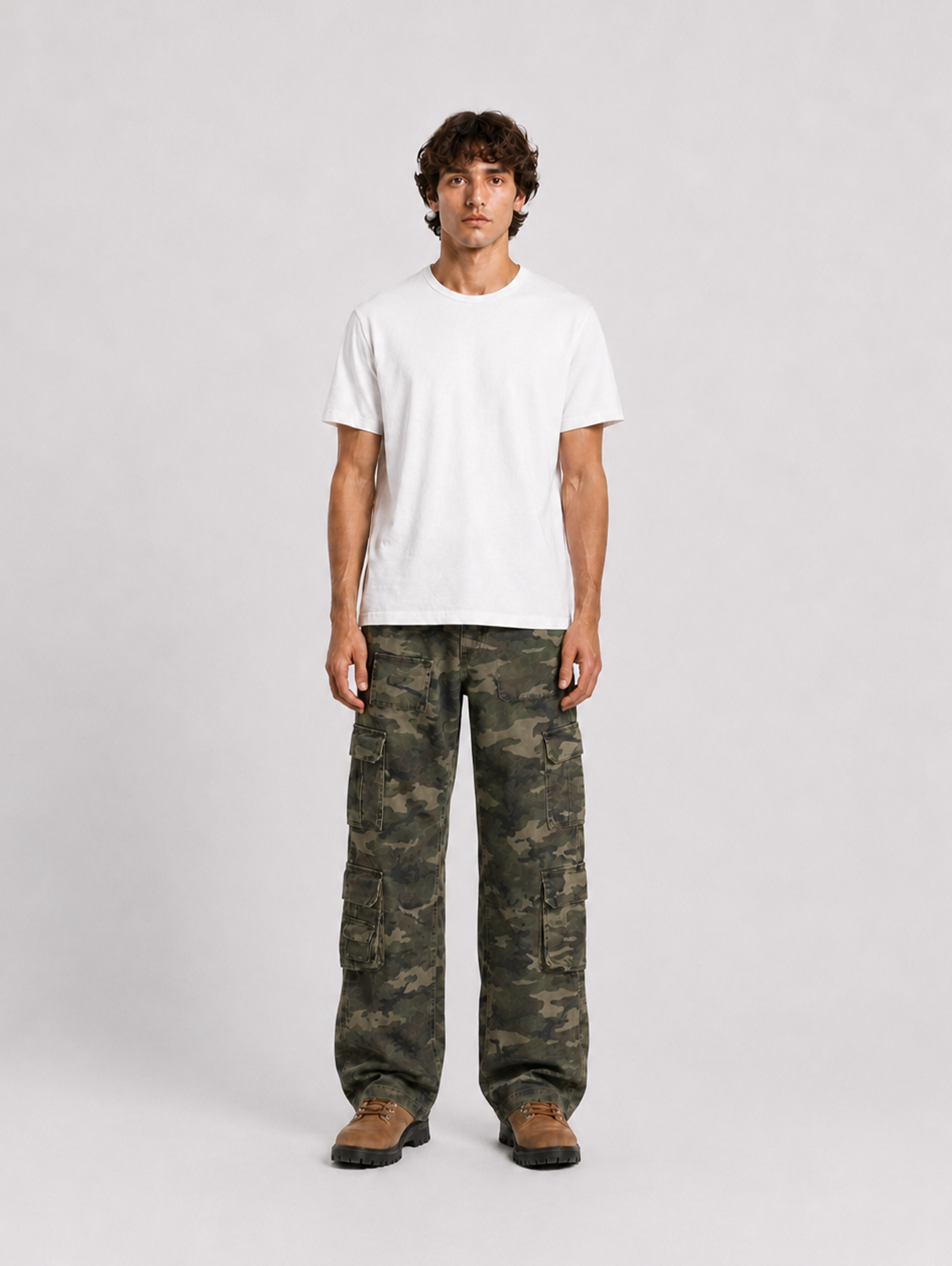 MULTIPOCKETS CARGO PANTS CAMOUFLAGE 