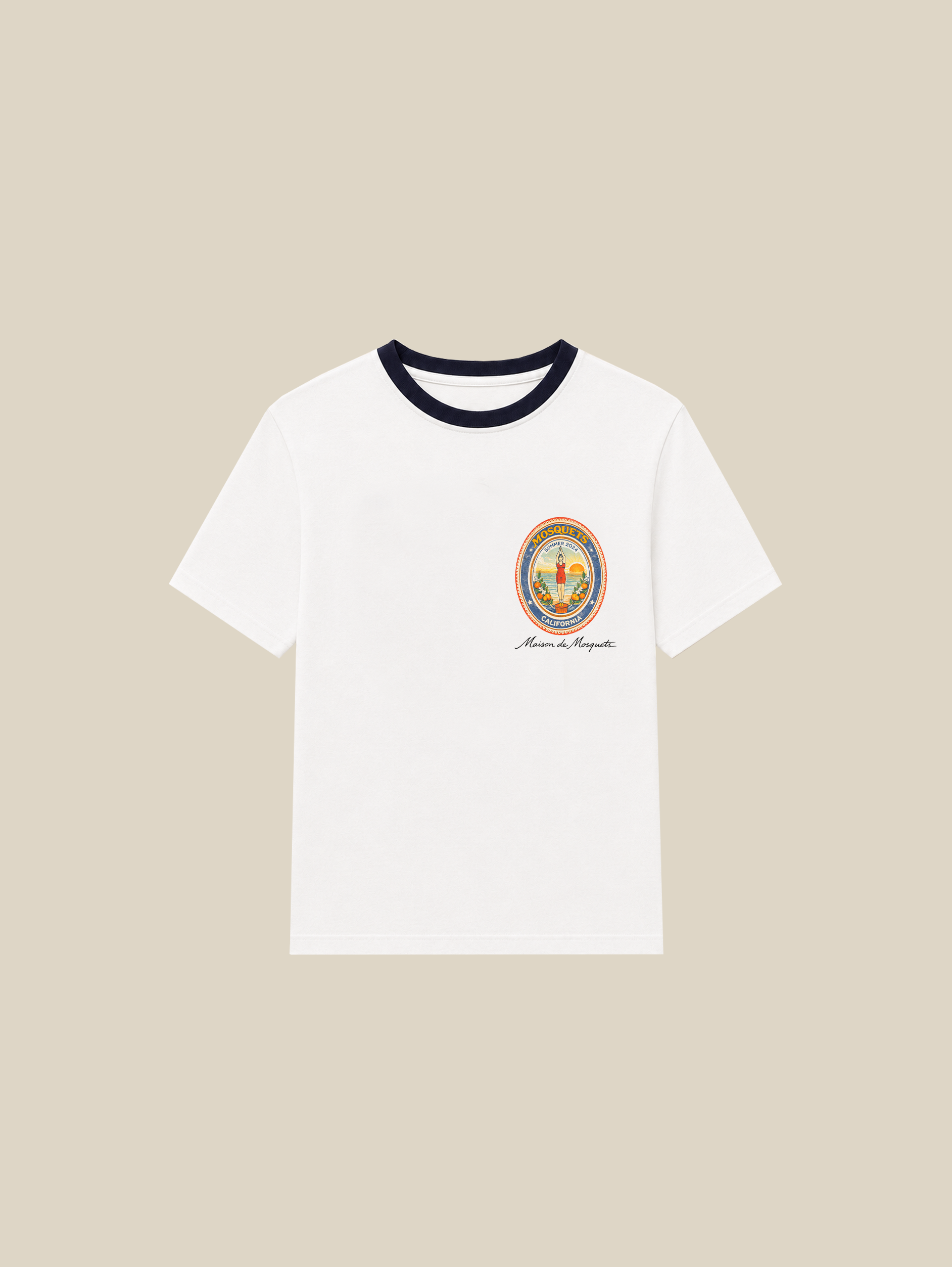 WHITE CONTRAST T-SHIRT 