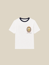 WHITE CONTRAST T-SHIRT "EMBLEM"