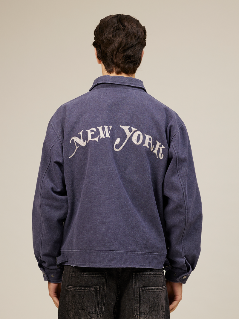 BLUE WORKER JACKET "NEW YORK"