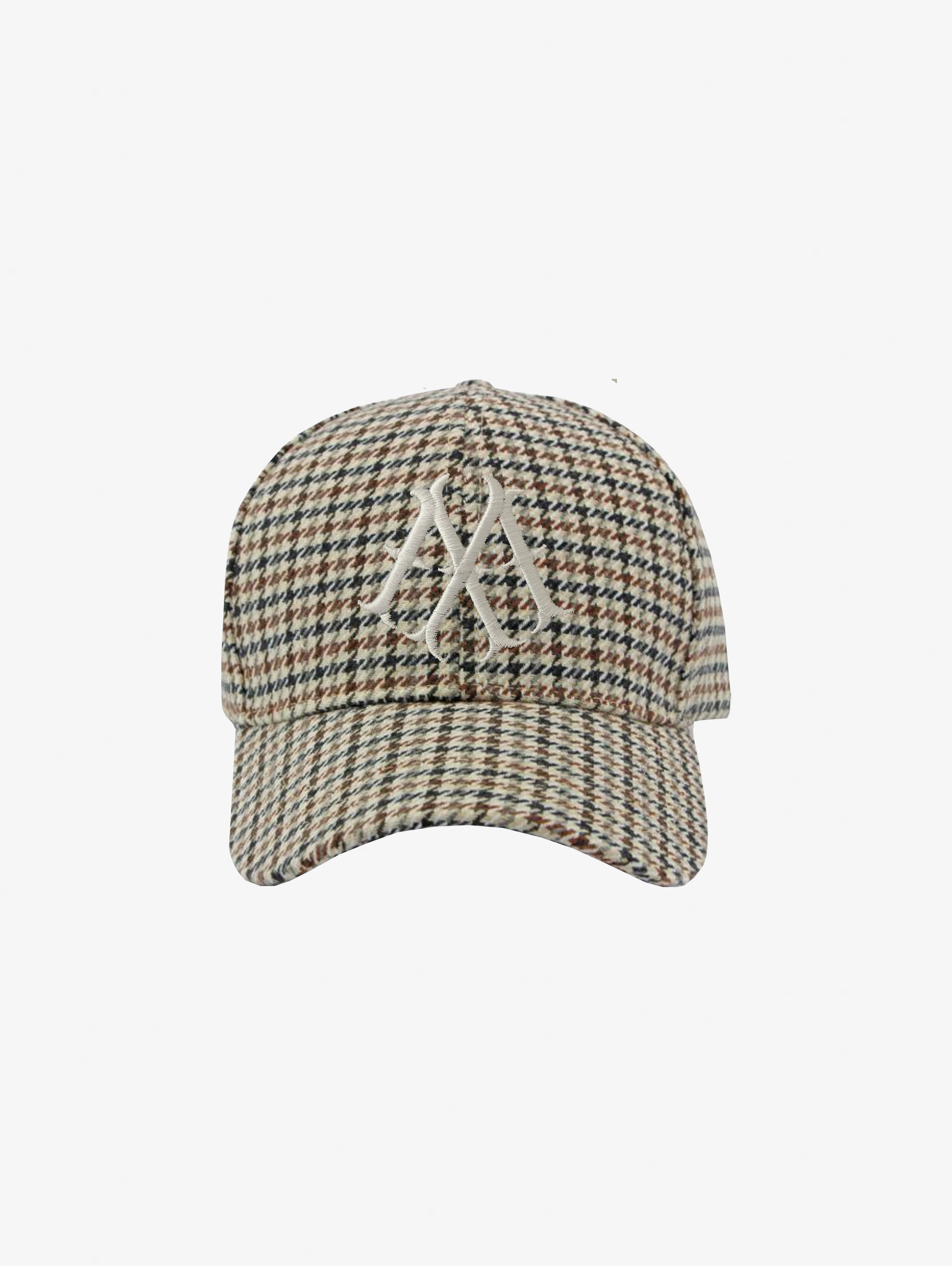 CHECK WOOL BASEBALL CAP 