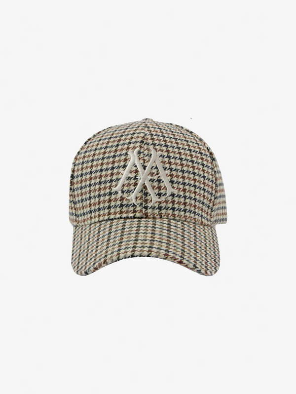 CHECK WOOL BASEBALL CAP "M"