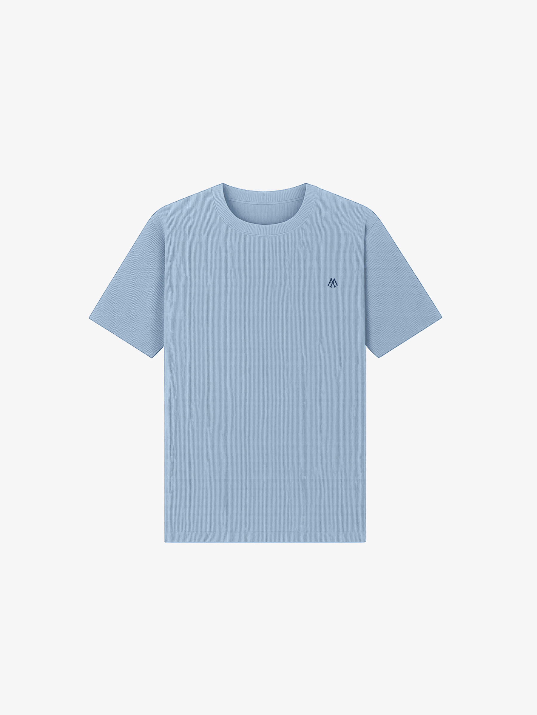 EVERYDAYS LIGHT BLUE RIB T-SHIRT "M"