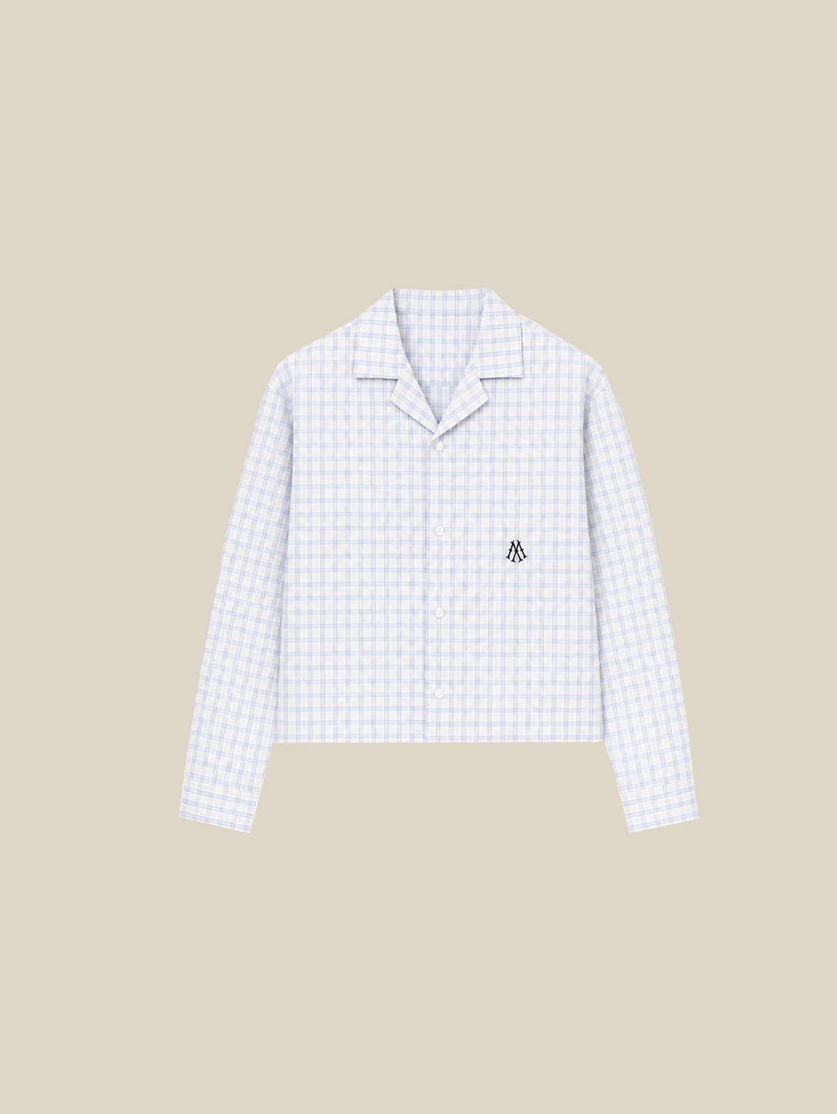 CHECK SEERSUCKER SHIRT "M"