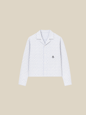 CHECK SEERSUCKER SHIRT "M"